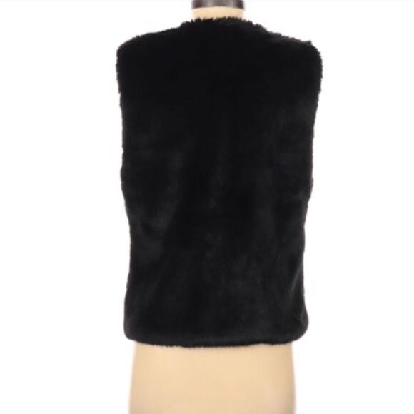 BCBGENERATION | Faux Fur Black Vest Size X-Small - Picture 2 of 12